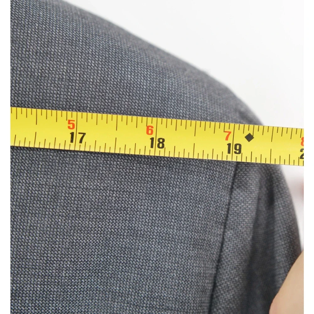 Suit Supply 46 Sienna pocket Vitale Barberis Wool Super Blazer Gray